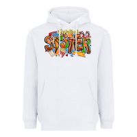 White basketball sister Heavyweight Hoodie - CowhideDigitalArt