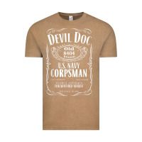 Vintage Coffee corpsman 8404 devildoc gift for corpsman t shirt Vintage Tee - trangStudio