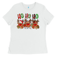 Ho Ho Ho Reindeer Ladies Tee | Teevron