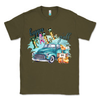 Army Green Happy Fall YALL Pumpkin Truck Shirt Classic Tee - Bettercallsaul