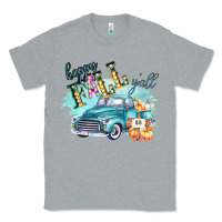 Heather Grey Happy Fall YALL Pumpkin Truck Shirt Classic Tee - Bettercallsaul