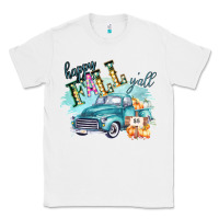White Happy Fall YALL Pumpkin Truck Shirt Classic Tee - Bettercallsaul