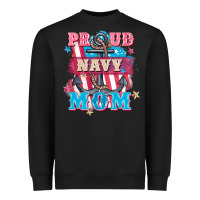 Black Proud navy Mom Mother's Day Heavyweight Sweatshirt - FaDigitalArtStudio
