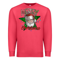 Cardinal festive santa claus greeting Premium Sweatshirt - CowhideDigitalArt