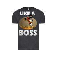 Vintage Black like a boss duck tales art gift for fans Vintage Tee - trangStudio