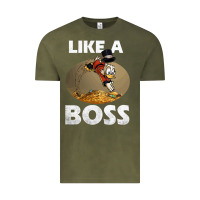 Vintage Olive like a boss duck tales art gift for fans Vintage Tee - trangStudio