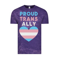Cloud Purple proud trans ally transgender Vintage Tee - trangStudio