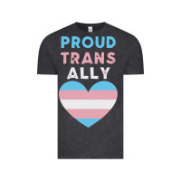 Vintage Black proud trans ally transgender Vintage Tee - trangStudio