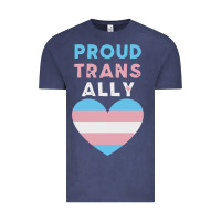 Vintage Denim proud trans ally transgender Vintage Tee - trangStudio