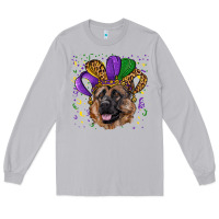 Moon Dust Mardi gras hat german shepherd Long Sleeve Tee - RanaPortraitStore