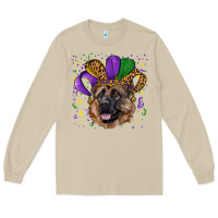 Mushroom Mardi gras hat german shepherd Long Sleeve Tee - RanaPortraitStore