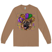 Toasted Coconut Mardi gras hat german shepherd Long Sleeve Tee - RanaPortraitStore