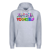 Heather Grey Western Dare To Be Yourself LGBTQ Premium Hoodie - BundleAndBundleShop
