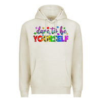 Oatmeal Heather Western Dare To Be Yourself LGBTQ Premium Hoodie - BundleAndBundleShop