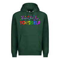 Sports Green Western Dare To Be Yourself LGBTQ Premium Hoodie - BundleAndBundleShop