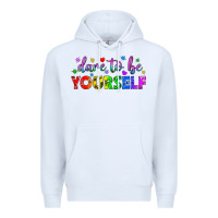 White Western Dare To Be Yourself LGBTQ Premium Hoodie - BundleAndBundleShop