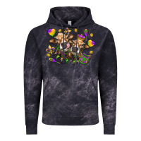 Cloud Black Mardi Gras heifers Vintage Hoodie - NancyCooperArtShop