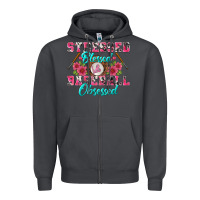 Smoke stressed blessed & baseball obsessed Zipper Hoodie - BundleAndBundleShop