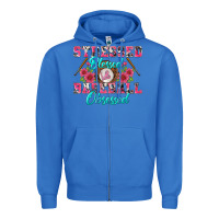 True Royal stressed blessed & baseball obsessed Zipper Hoodie - BundleAndBundleShop