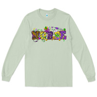 Matcha Mardi Gras Day nurse Long Sleeve Tee - HowdyJamesFarm