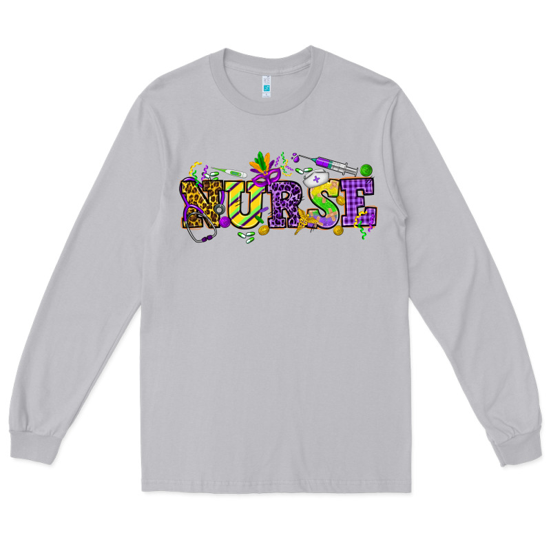 Mardi Gras Day Nurse Long Sleeve Tee by HowdyJamesFarm | Teevron
