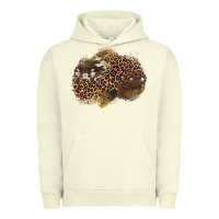 Pigment Pistachio leopard cowhide glitter patches Urban Hoodie - Artiststas