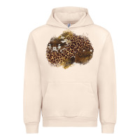 Sandshell leopard cowhide glitter patches Urban Hoodie - Artiststas