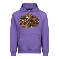 Tulip leopard cowhide glitter patches Urban Hoodie - Artiststas