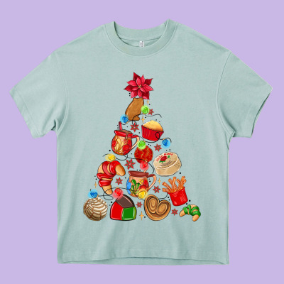 Mexican Christmas Tree Heavy Core Tee Designed By Maliassmallbusiness