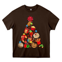 Chocolate Brown mexican christmas tree Heavy Core Tee - MaliasSmallBusiness