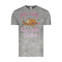 Cloud Rock Just A Girl Who Lowes Sloths Vintage Tee - Bettercallsaul
