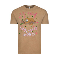 Vintage Coffee Just A Girl Who Lowes Sloths Vintage Tee - Bettercallsaul