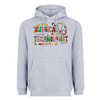 Heather Grey Surgical Technologist Heavyweight Hoodie - CowhideDigitalArt