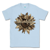 Dusty Blue Thankful Sunflower Classic Tee - Bettercallsaul