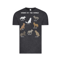 Vintage Black Wolves Of The World Educational Wolf Gift Vintage Tee - trangStudio