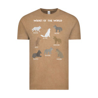 Vintage Coffee Wolves Of The World Educational Wolf Gift Vintage Tee - trangStudio