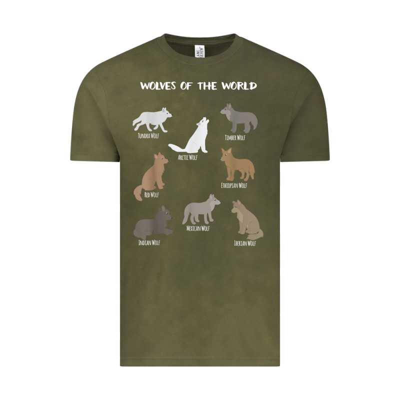 Wolves Of The World Educational Wolf Gift Vintage Tee by trangStudio | Teevron