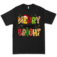 Black merry and bright Premium Tee - MaliasSmallBusiness