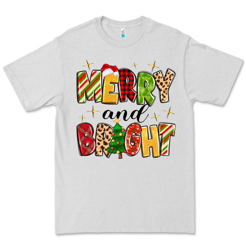 Merry And Bright Premium Tee by MaliasSmallBusiness | Teevron