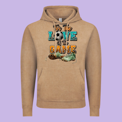 For The Love Of The Game Soccer Vintage Hoodie Designed By Nancycooperartshop
