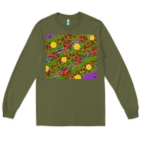 Army Green Mardi Gras Crabs and lemons tumbler Long Sleeve Tee - HowdyJamesFarm