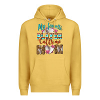 Antique Gold My Favorite Player Calls Me Mom Premium Hoodie - BundleAndBundleShop