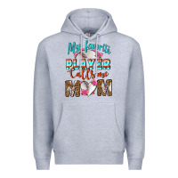 Heather Grey My Favorite Player Calls Me Mom Premium Hoodie - BundleAndBundleShop
