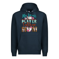 Navy My Favorite Player Calls Me Mom Premium Hoodie - BundleAndBundleShop