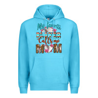 Ocean Blue My Favorite Player Calls Me Mom Premium Hoodie - BundleAndBundleShop