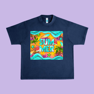 Summer Urban Heavy Tee Designed By Nancycooperartshop