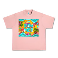 Salmon summer Urban Heavy Tee - NancyCooperArtShop