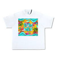 White summer Urban Heavy Tee - NancyCooperArtShop