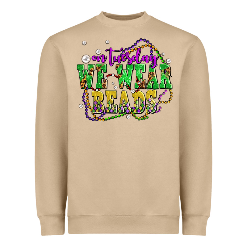 On Tuesday We Wear Beads Olivia Heavyweight Sweatshirt by OliviaCreatesArt | Teevron