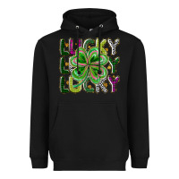 Black Lucky Heavyweight Hoodie - CowhideDigitalArt